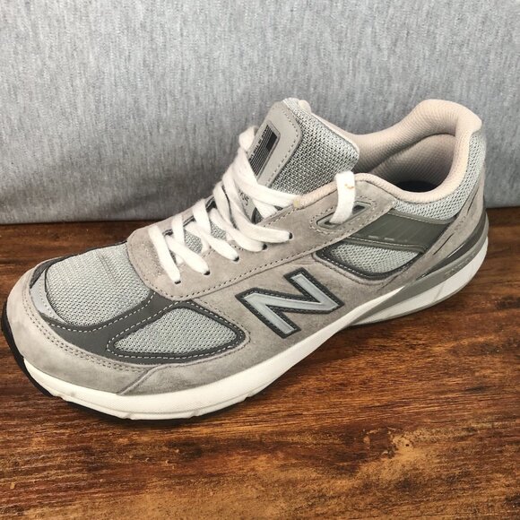 New Balance 990v5 Made in USA Castlerock Men’s Size 9 W990GL5 Gray Suede Shoes - Picture 8 of 11